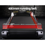 Everfit Electric Treadmill 48cm Incline Running Home Gym Fitness Machine Black