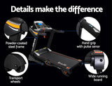 Everfit Electric Treadmill 48cm Incline Running Home Gym Fitness Machine Black