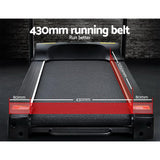 Everfit Electric Treadmill 43cm Incline Running Home Gym Fitness Machine Black