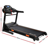 Everfit Electric Treadmill 45cm Auto Incline Running Home Gym Machine Black