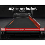 Everfit Electric Treadmill 45cm Auto Incline Running Home Gym Machine Black